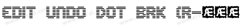 Edit Undo Dot BRK (R字体转换